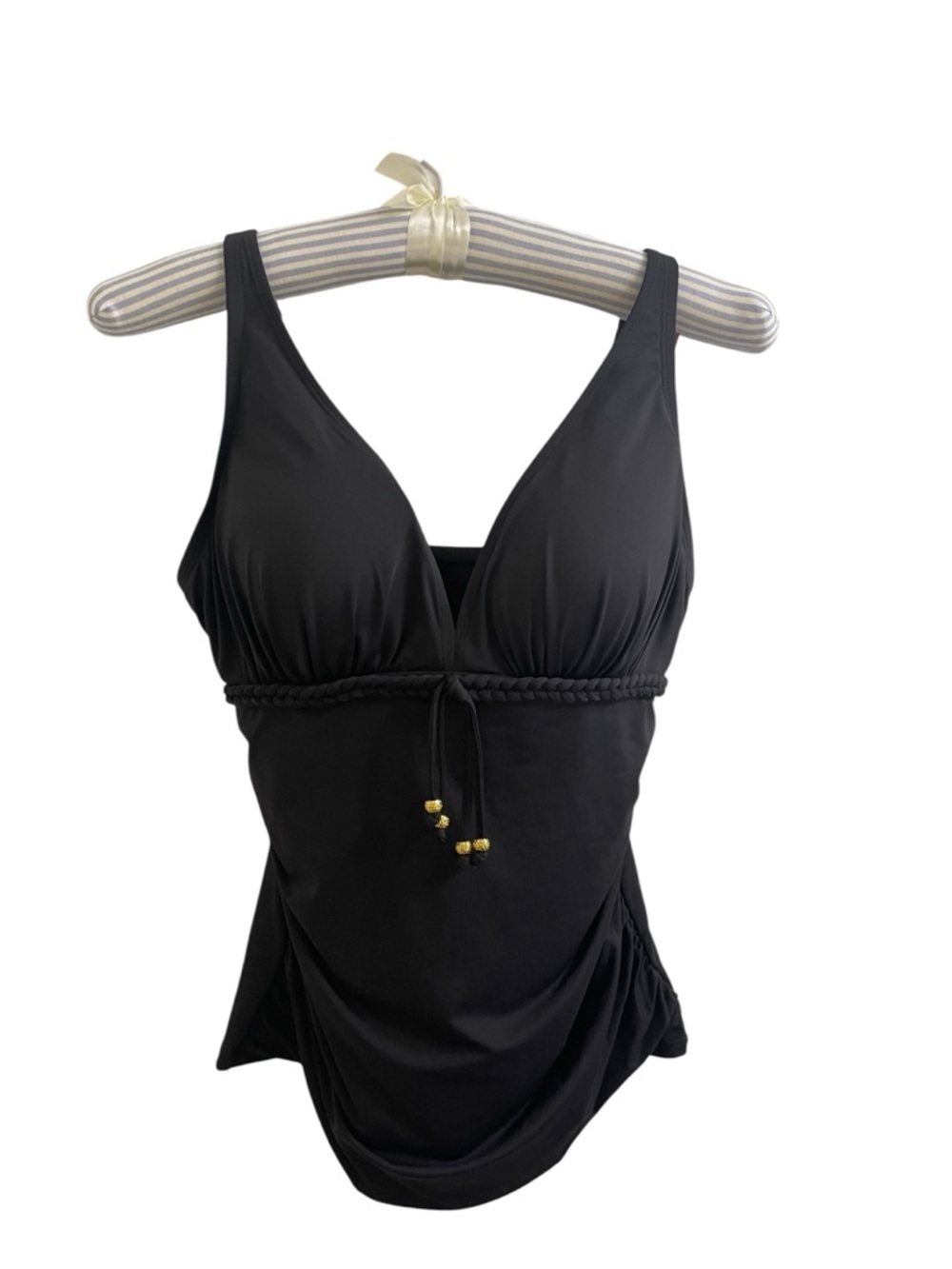 🌊NWT! Bleu Rod Beattie Black Tankini Top. Size 8D. Retail price $89 - Picture 3 of 13